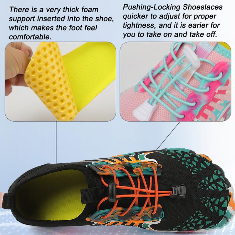 LIZRHA Water Shoes for Men and Women Quick Dry Aqua Swim Barefoot Shoes for Outdoor Fishing Beach Pool Boat Surfing Walking Water Park and Yoqa Activities - Image 4